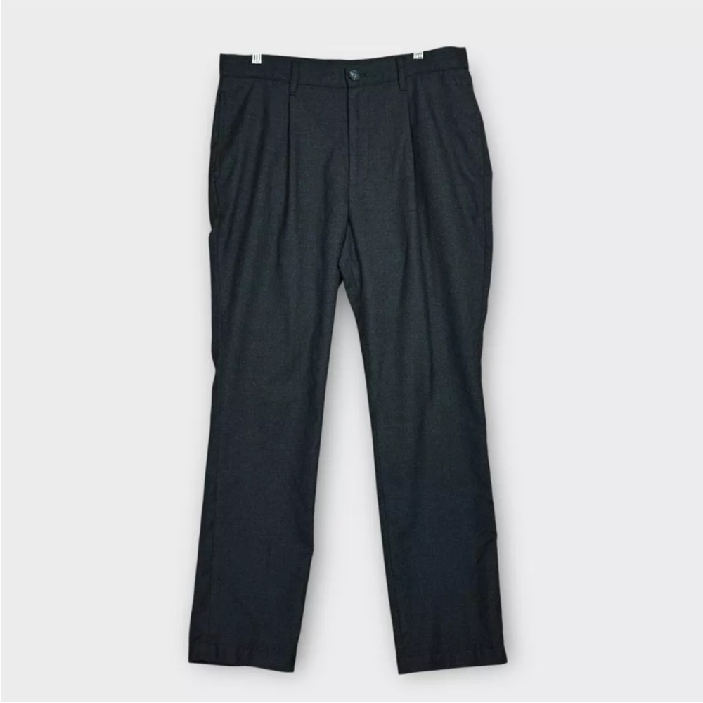 VTG Stussy Dress Pants Mens Chino Pants Size 34x30 Dark Gray Easy Care Made USA